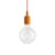 E27 Pendant plastic material orange / Silicone - Bulb included - Muuto