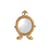 Specchio da appoggiare Fairy Tale materiale plastico oro / Schermo LCD animato con un occhio che si muove - Seletti