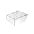 Table basse Wireframe verre noir transparent / 75 x 87 cm - Piero Lissoni, 2011 - Glas Italia
