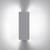 Applique  grigio argento metallo "veletta" orientabile doppio LED /Charlotte Perriand, 1962 - Nemo
