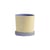 Ray Flowerpot ceramic yellow / Ø 13.5 x H 13 cm - Hand-painted - & klevering