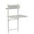 Bistro Foldable table metal grey / Folds flat - 77 x 64 cm - Fermob