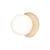 Liila 1 Medium Bathroom wall light glass white / Ceiling light - Ø 14 cm - NUURA