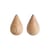 Set de 2 patères Dropit bois Small /  H 7,7 cm - Normann Copenhagen