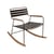 Rocking chair Surprising métal marron / teck - Fermob