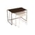Set de 3 tables gigognes Oulala métal / 55 x 30 x H 40 cm - Fermob
