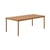 Tavolo rettangolare Linear metallo arancione marrone / Acciaio - 220 x 90 cm - Muuto