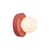 Applique Alicia céramique rose / Small - Ø 16 cm - ELEMENTS LIGHTING