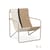 Fauteuil Desert / Structure beige - Bouteilles plastique recyclées - Ferm Living