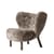 Fauteuil rembourré Little Petra VB1 tissu marron / Réédition 1938 - Peau de mouton - &tradition