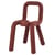 Gepolsterter Stuhl Bold textil rot braun / Stoff - Moustache