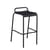Tabouret de bar Luxembourg métal noir / Aluminium - H 78 cm - Fermob