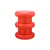 Tabouret Pilastro plastique rouge / H 46 x Ø 35 cm - By Ettore Sottsass - Kartell