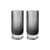 Set de 2 verres long drink Ripple verre gris / Ø 7 x H 16 cm (48 cl) - Ferm Living