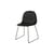 Chaise empilable 3D plastique noir / Recyclé - Gubi