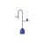 Kerzenleuchter Blue Small metall blau / L 26 x H 43 cm - Metall - Cappellini