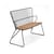 Paon Bench metal black natural wood / L 116 cm - Metal & bamboo - Houe