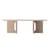 Table basse Androgyne Lounge Stone pierre beige / 120 x 45 x H 37,8 cm - Base pierre - Audo Copenhagen