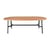 Table ovale So'O bois noir / 220 x 95 cm - 9 à 10 personnes - Fermob