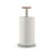 Mattina Kitchenroll holder metal grey / Steel & bamboo - Alessi