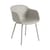 Sessel Fiber OUTDOOR plastikmaterial grau / Recycelbarer Kunststoff - Muuto
