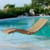 Swing Fixed deckchair natural wood / With steel support - Unopiu