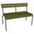 Banc avec dossier Luxembourg métal vert / 3 places - L 118 cm - Fermob