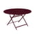 Tavolo pieghevole Caractère metallo rosso / Ø 128 cm - 7 persone - Fermob