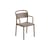 Fauteuil empilable Linear métal beige - Muuto