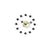 Horloge murale Ball Clock bois noir / By George Nelson, 1948-1960 / Ø 33 cm - Vitra