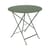 Klapptisch Bistro metall grün / Ø 77 cm - mit Sonnenschirmloch - Fermob