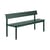 Panca con schienale Linear metallo verde / L 170 cm - Muuto