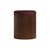 Pouf Riviera tissu rouge / Table d'appoint (coussin amovible) - Rotin & lin - Ø 36 x H 45 cm - Maison Sarah Lavoine