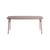 rechteckiger Tisch Week-end Medium metall rot / 180 x 85 cm - Aluminium / 6 Personen - Petite Friture