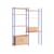 Scrivania Shelving System – s.200.2.E legno naturale / L 162 x H 200 cm x P 52 / 35 cm - MOEBE