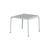 Table basse Panorama métal gris / 50 x 50 x H 38,2 cm - TIPTOE