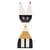 Wooden Doll No. 9 super large Decoration wood multicoloured / By Alexander Girard, 1952 - H 82 cm - Vitra