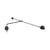 Wandleuchte Ixa LED metall grau / L 110 cm - Drehbar - Artemide