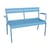 Panca con schienale Luxembourg metallo blu / 2 posti - L 131 cm - Fermob