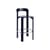 Sgabello bar Rey Low legno blu / H 65 cm - Di Bruno Rey x Dietiker, 1971 - Hay