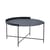 Couchtisch Edge metall schwarz / Klappgriff - Ø 76 x H 40 cm - Houe