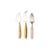 Set de 3 couteaux à fromage  plastique beige - HK LIVING