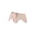 Eames Elephant Decoration plastic material pink / Small (1945) - L 39 cm / Polypropylene - Vitra