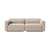 Divano destro Develius A tessuto beige / 3 posti - En&ls 220 cm - &tradition