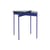 Beam End table glass blue / Ø 45 x H 42 cm - HÜBSCH