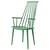 Poltrona J110 legno verde legno verde Giada / Riedizione anni 60 - Hay