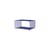 Regal Panton Wire Single Half metall blau / 34,8 x H 17.2 x T 25.7 cm - Verner Panton, 1971 - MONTANA
