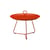Table basse Eyelet Medium métal orange / Ø 57,5 x H 41 cm - Houe