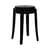 Tabouret empilable Charles Ghost plastique noir H 46 cm - Kartell