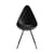 Chaise Drop plastique noir / Réédition 1958 - Fritz Hansen